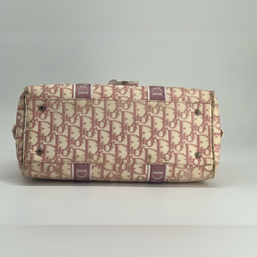 Christian Dior Girly Boston Bag Featuring The Diorissimo Canvas Pattern Bag - Picture 8 of 10